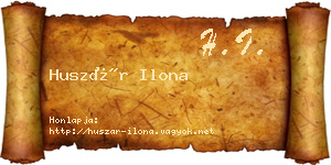 Huszár Ilona névjegykártya